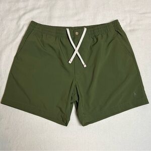 POLO RALPH LAUREN  Traveller 5.75” Olive/Olive Pony Green Swim Trunk Men's Sz XL